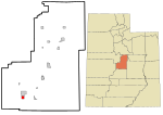 Sanpete County Utah incorporated and unincorporated areas Centerfield highlighted